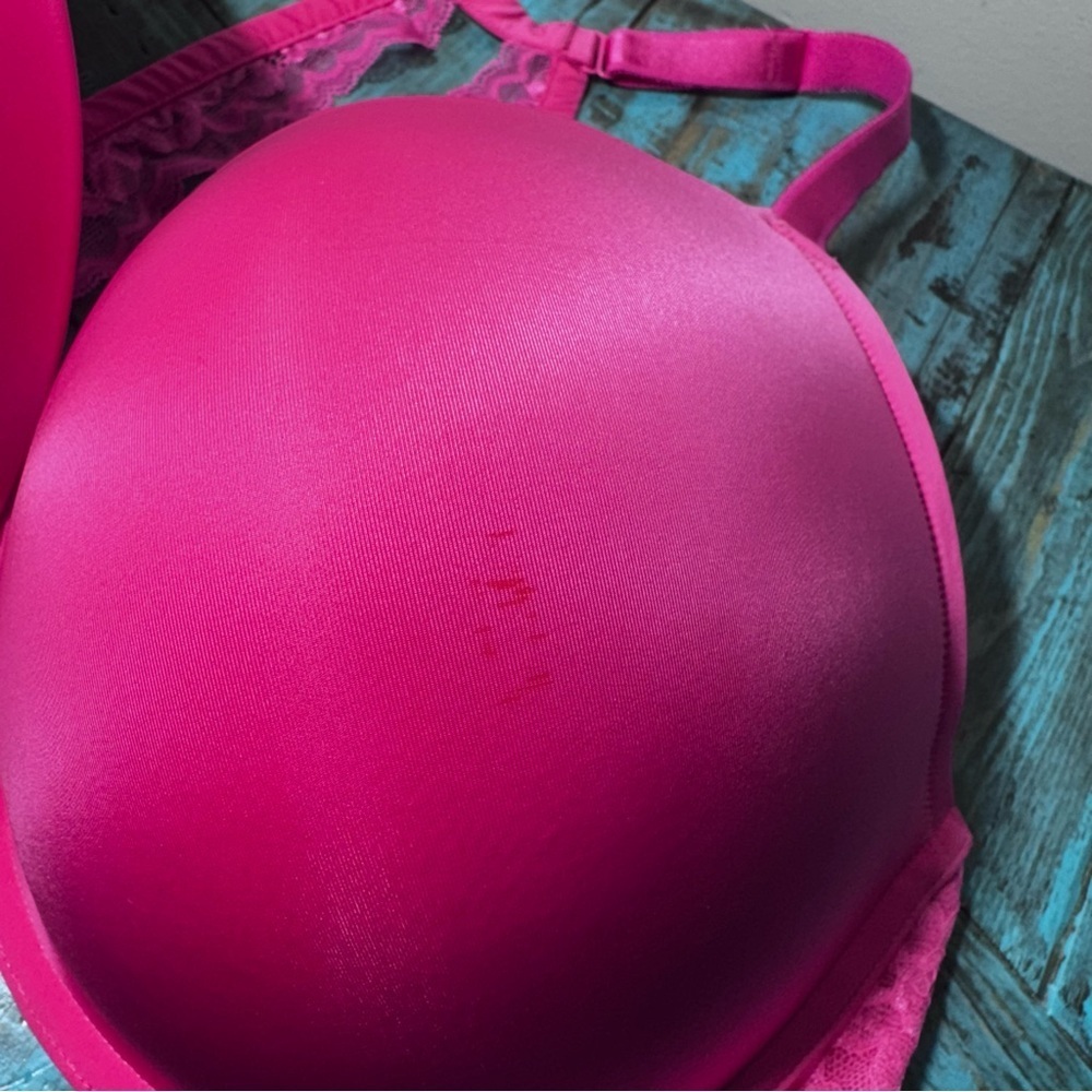 Torrid XO Pink Plunge Push-Up Front-Close Underwire Lace Bra Size 46DDD - Picture 9 of 16
